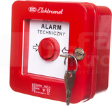 WAZ-1S (ALARM) 1r+1z WYŁĄCZNIK ALARMOWY NATYNKOWY Z ZAMKIEM