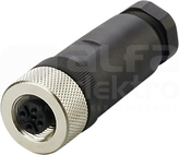 SDOGH040MSSFKPG M12 4P Wtyk żeński prosty