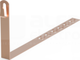 10.2/Z CU miedź (z zaczepami) UCHWYT KĄTOWY L-330