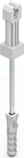 12.2/P OC (H-65) z plastikiem UCHWYT Z KOŁKIEM fi 12