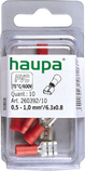 PVC 0,5-1,0/6,3x0,8 czerwony (10szt) Nasuwka izolowana
