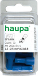 PVC 1,5-2,5/6,3x0,8 niebieski (10x10szt) Nasuwka izolowana całkowicie