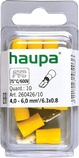PVC 4,0-6/0,8x6,3x0,8 żółty (10szt) Wsuwka izolowana