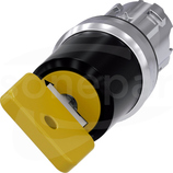 SIRIUS ACT 22mm O-I b/samop.żółty Przełącznik z kluczem OMR metal