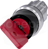 SIRIUS ACT 22mm O-I b/samop.czerwony Przełącznik z kluczem OMR metal