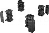 FLEX-BLOCK 200mm RAL9005 (4szt) Element narożny do cokołu
