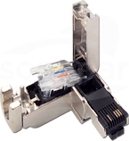 IE FC RJ45 90' 2x2 MET. Wtyk sieciowy modułowy