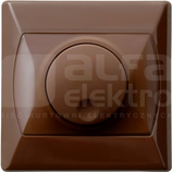 AKCENT 60-400W 230V50Hz brązowy Ściemniacz przyciskowo-obrotowy