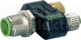 M12 4P/2xM8 3P Trójnik czujnika męski/żeński