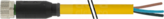 MSFL0-T051_5.0-DS Konektor M8 żeński