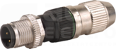MOSA M12 4P 0,25-0,5mm2 Wtyk męski prosty zaciski nożowe