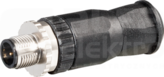 M12 5P max.1,5mm2 2,5-8mm Wtyk męski prosty zaciski śrubowe
