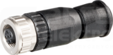 M12 5P max.1,5mm2 2,5-8mm Wtyk żeński prosty zaciski śrubowe
