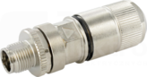 MOSA M12 8P max.0,34mm2 5,5-9mm GB ETHERNET kod.X Wtyk męski prosty zaciski nożowe ekranowany