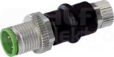 M12 4P/M8 4P Adapter męski/żeński