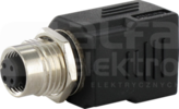 Adapter M12 żeński D-cod. - RJ45 żeński Adapter M12