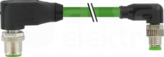 PUR 1x4xAWG26 CSA 1,5m zielony Konektor kątowy