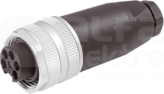 7/8 3P max.1,5mm2 6-8mm Wtyk żeński prosty zaciski śrubowe