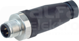 M12 5P max.0,75mm2 6-8mm Wtyk męski prosty zaciski śrubowe