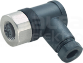 M12 5P max.0,75mm2 6-8mm Wtyk żeński kątowy zaciski śrubowe