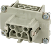 MODLINK HEAVY B6 6-pin 500V 16A Wkładka żeńska złącza