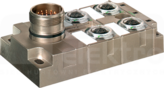 MVP-METALL 4xM12 5P wyjście M23 19P Moduł pasywny