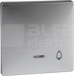 MERTEN aluminium Klawisz dzwonek z lampką sygnaliz.