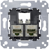 MERTEN M 2xRJ45 kat5e F/STP Mechanizm gniazda komp.