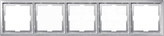 MERTEN ARTEC aluminium Ramka 5-krotna
