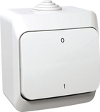 CEDAR PLUS IP44 biały Łącznik 2-bieg.