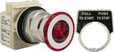 9001KR8P1RH25 600VAC 10A 30 mm T K Przycisk