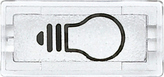 MERTEN przezroczysty Symbol klawisza światło