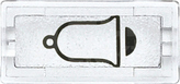 MERTEN przezroczysty Symbol klawisza dzwonek