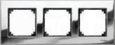 MERTEN M-ELEGANCE chrom Ramka 3-krotna metal