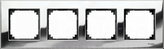 MERTEN M-ELEGANCE chrom Ramka 4-krotna metal