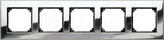 MERTEN M-ELEGANCE chrom Ramka 5-krotna metal