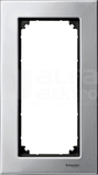 MERTEN M-ELEGANCE srebrny plat. Ramka 2-krotna metal b/przegr.