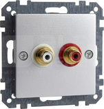 MERTEN M aluminium Gniazdo audio