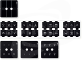 KNX Fusion zestaw ikon Plakietka