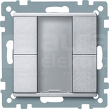 MERTEN M aluminium Przycisk 2-krotny PLUS