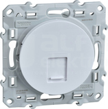 ODACE RJ45 biały Płytka centralna