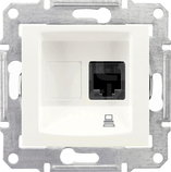 SEDNA RJ45 kat.6 kremowy Gniazdo komputerowe