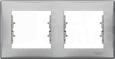SEDNA aluminium Ramka 2-krotna pozioma