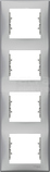 SEDNA aluminium Ramka 4-krotna pionowa