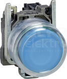 XB4BP61 N/O, NIBIESKI, OKAPT PRZYCISK Z SAMO.POWROTEM