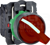 XB5AK124G5*LED, N/O+N/Z, 110 Przeł.podśw.krótkie piórko