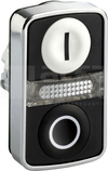 ZB4BW7A1721*LED KRYTY/KRYTY IP66 Napęd przyc.dwuklaw.