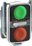 ZB4BW7A3740*LED,KRYTY/WYST IP66 NAPED PRZYC.DWUKLAW.