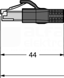RJ45S-RJ45S-4416-5M Przewód Ethernet przemysłowy