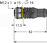 RKC4.4T-2/TEG Przewód czujnikowy